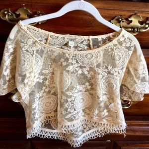 Lacy White/Cream One World Top